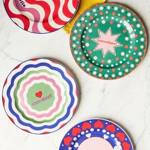 Anthropologie BRAND NEW, Maeve by Anthropologie Dessert Plates, Boxed Set of 4